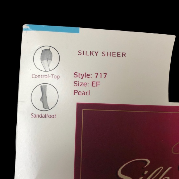 NOS Hanes Silk Reflections Panty Hose SZ EF Pearl Color; Lycra Hosery; 90s Style - Picture 4 of 5